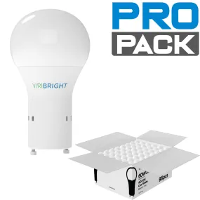 Viripro Pro Pack 60-Watt Equivalent A19 Shape GU24 Base LED Light Bulbs