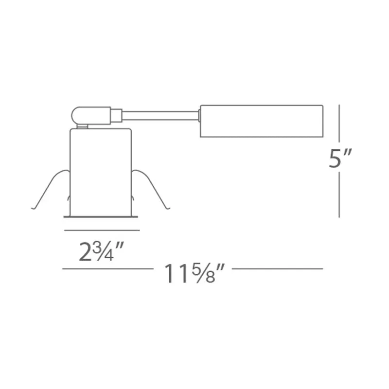 WAC HR-801 2.5" Low Voltage Remodel Non-IC Housing