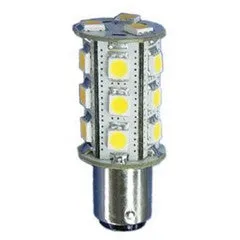 Warm White LED Bayonet Bulb - BA15D SBC 10-30V