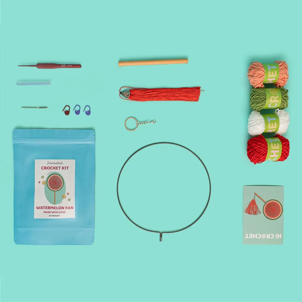 Watermelon Fan Crochet Kit