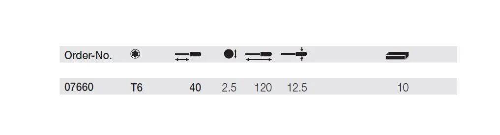 Wiha Precision ESD TORX® Screwdriver T6 x 40mm