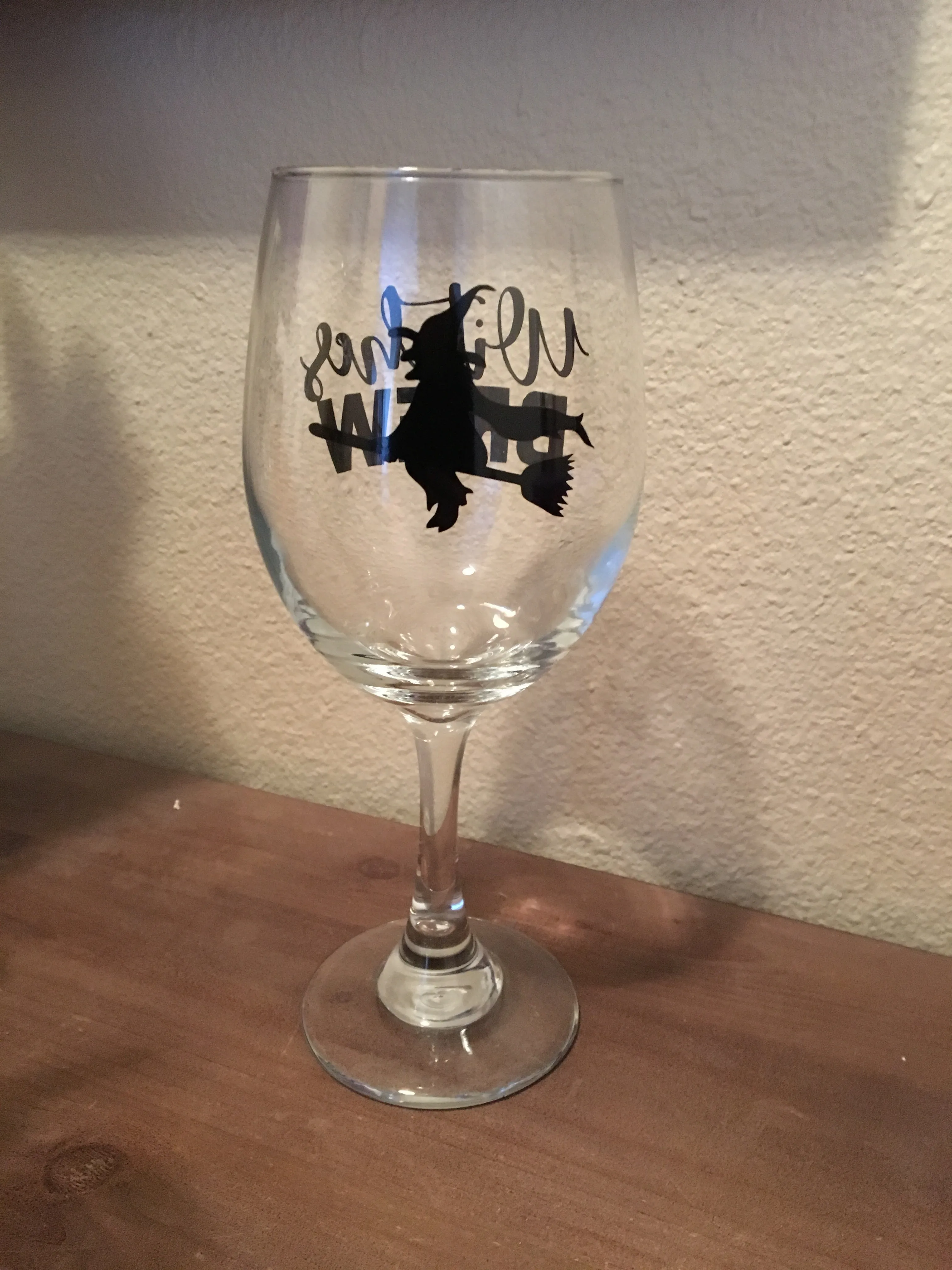 Witches Brew Wine Glass, Happy Halloween