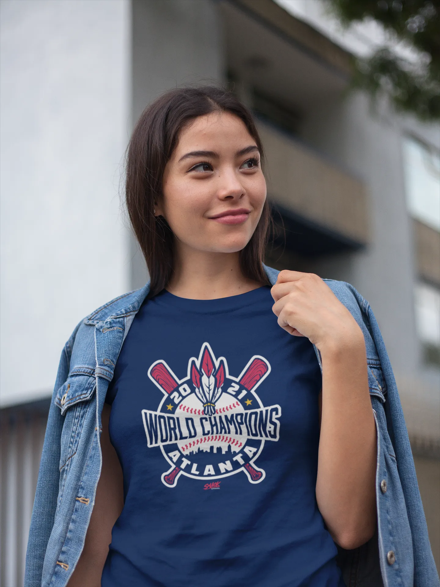 World Champions Baseball/Feather Shirt for Atlanta Baseball Fans