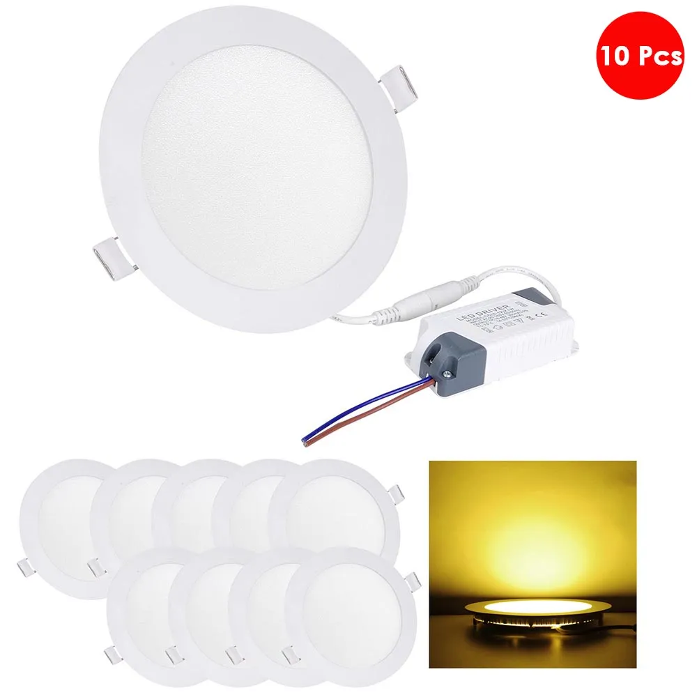 Yescom 9W SMD LED Recessed Ceiling Light w/ Driver