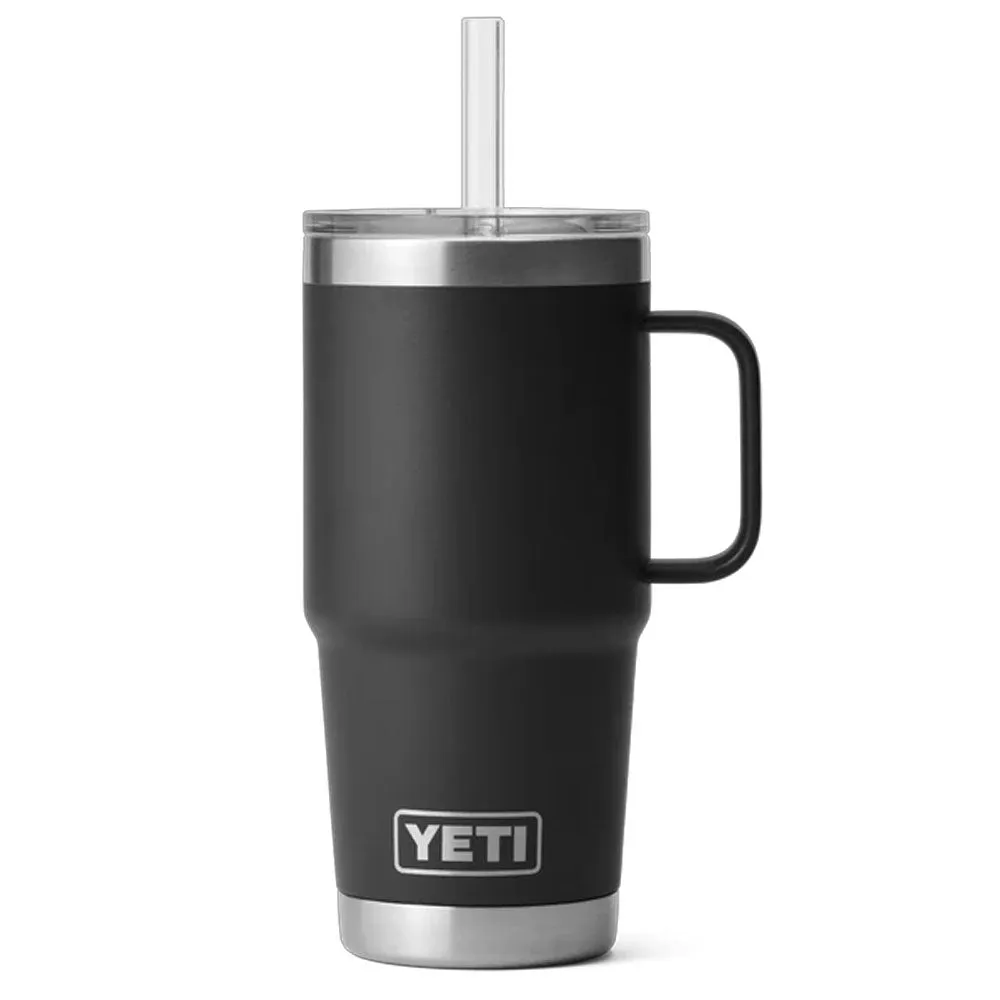 Yeti Rambler 25oz Straw Mug - BLACK