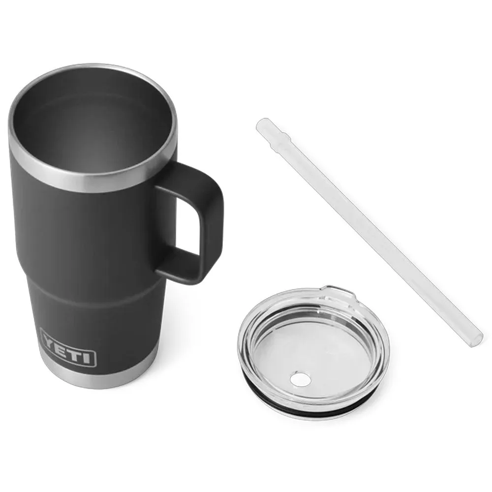 Yeti Rambler 25oz Straw Mug - BLACK