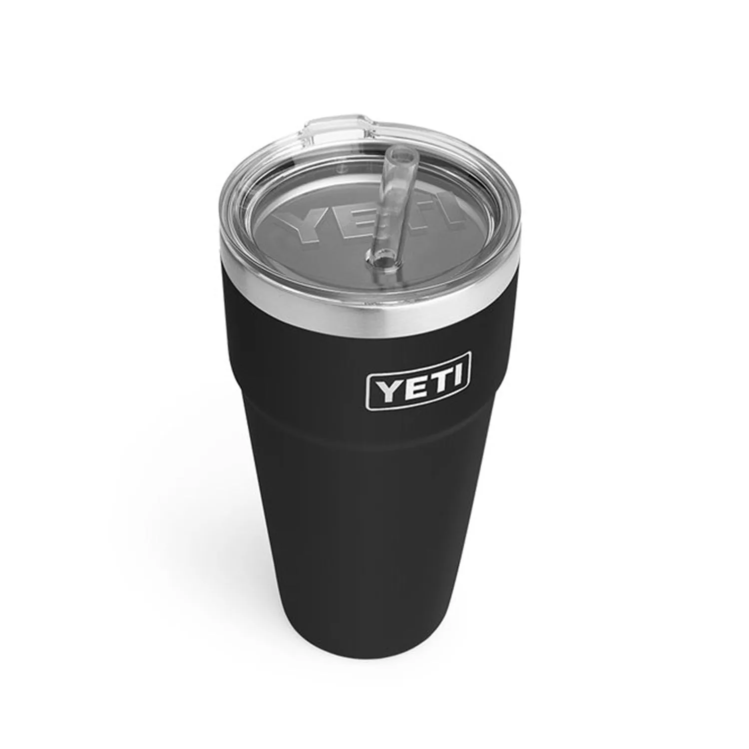 YETI Rambler 26 oz. Stackable Cup with Straw Lid, Black