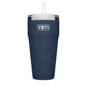 YETI Rambler 26 oz. Stackable Cup with Straw Lid, Navy