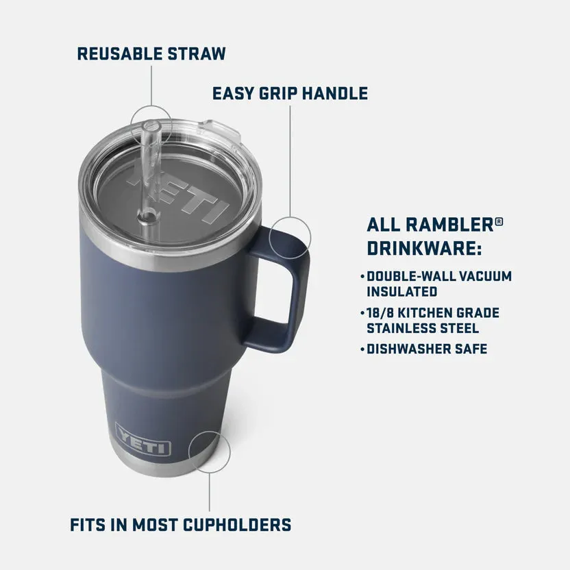 YETI Rambler 35 OZ (994ml) Straw Mug With Straw Lid - Seafoam